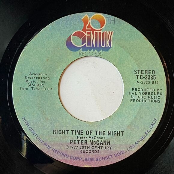 Peter McCann Do You Wanna Make Love Right Time Of The Night 7 inch Vinyl 1977 - Picture 5 of 7